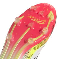 adidas F50 Elite Gras Voetbalschoenen (FG) Wit Rood Zwart Geel