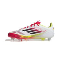 adidas F50 Elite IJzeren-Nop Voetbalschoenen (SG) Wit Rood Zwart Geel