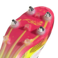 adidas F50 Elite IJzeren-Nop Voetbalschoenen (SG) Wit Rood Zwart Geel