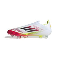 adidas F50 Elite Veterloze IJzeren-Nop Voetbalschoenen (SG) Wit Rood Zwart Geel