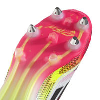 adidas F50 Elite Veterloze IJzeren-Nop Voetbalschoenen (SG) Wit Rood Zwart Geel