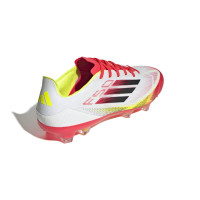 adidas F50 Pro Gras Voetbalschoenen (FG) Wit Rood Zwart Geel