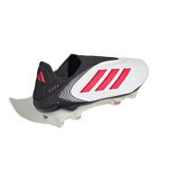 adidas Copa Pure III Elite Sans Lacets Crampons Vissés Chaussures de Foot (SG) Blanc Noir Rouge