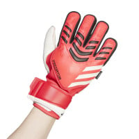 adidas Predator Match Fingersave Gants de Gardien de But Rouge Blanc Noir