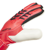 adidas Predator Match Fingersave Gants de Gardien de But Rouge Blanc Noir