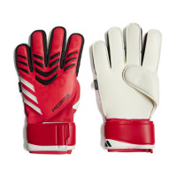 adidas Predator Match Fingersave Gants de Gardien de But Rouge Blanc Noir