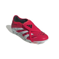 adidas Predator Pro FT Gras Voetbalschoenen (FG) Rood Wit Zwart