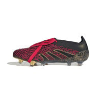 adidas Predator Elite FT Gazon Naturel Chaussures de Foot (FG) Noir Rouge Doré