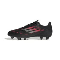 Chaussures de football adidas F50 League Iron Nop (SG) noir rouge argent