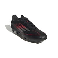 Chaussures de football adidas F50 League Iron Nop (SG) noir rouge argent