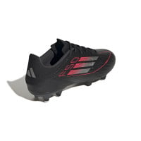 Chaussures de football adidas F50 League Iron Nop (SG) noir rouge argent