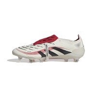 adidas Predator Elite FT Gazon Naturel Chaussures de Foot (FG) Blanc Noir Rouge