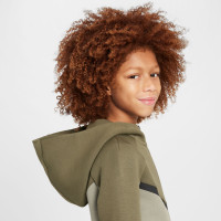 Nike Tech Fleece Sportswear Veste Enfants Marron Clair Noir