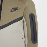 Nike Tech Fleece Sportswear Veste Enfants Marron Clair Noir