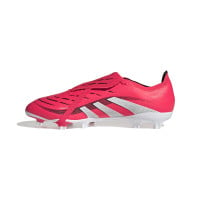 adidas Predator League FT Gazon Naturel Artificiel Chaussures de Foot (MG) Rouge Blanc Noir