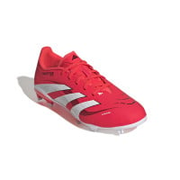 adidas Predator League Gazon Naturel Gazon Artificiel Chaussures de Foot (MG) Enfants Rouge Blanc Noir