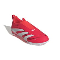 adidas Predator League Sans Lacets Gazon Naturel Gazon Artificiel Chaussures de Foot (MG) Enfants Rouge Blanc Noir