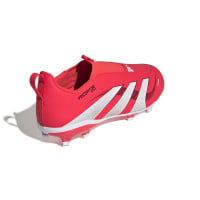 adidas Predator League Sans Lacets Gazon Naturel Gazon Artificiel Chaussures de Foot (MG) Enfants Rouge Blanc Noir