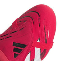 adidas Predator League FT Gazon Naturel Chaussures de Foot (FG) Enfants Rouge Blanc Noir