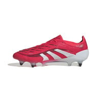 adidas Predator Elite Crampons Vissés Chaussures de Foot (SG) Rouge Blanc Noir