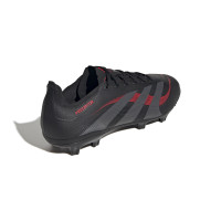 adidas Predator League Gazon Naturel Gazon Artificiel Chaussures de Foot (MG) Noir Gris Rouge