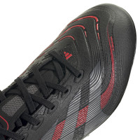 adidas Predator League Gazon Naturel Gazon Artificiel Chaussures de Foot (MG) Noir Gris Rouge