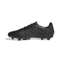 adidas Copa Pure III League Gazon Naturel Gazon Artificiel Chaussures de Foot (MG) Noir Gris Foncé Rouge