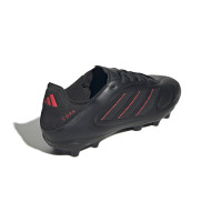 adidas Copa Pure III League Gazon Naturel Gazon Artificiel Chaussures de Foot (MG) Noir Gris Foncé Rouge