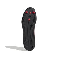 Chaussures de football adidas F50 League sur gazon et gazon artificiel (MG) noir rouge argent