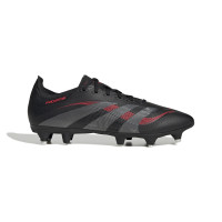 adidas Predator League Crampons Vissés Chaussures de Foot (SG) Noir Gris Rouge