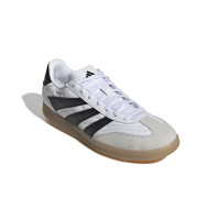 Chaussures de football en salle adidas Predator Freestyle (IN) blanches, noires et brunes