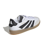 Chaussures de football en salle adidas Predator Freestyle (IN) blanches, noires et brunes