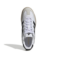 Chaussures de football en salle adidas Predator Freestyle (IN) blanches, noires et brunes