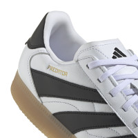 Chaussures de football en salle adidas Predator Freestyle (IN) blanches, noires et brunes