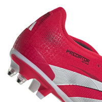 adidas Predator Pro FT IJzeren-Nop Voetbalschoenen (SG) Rood Wit Zwart