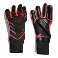 Gants de gardien de but adidas Predator Pro noir rouge