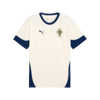 PUMA Portugal Ensemble Training 2025-2026 Blanc Cassé Bleu Foncé Jaune