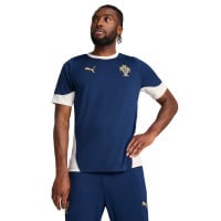 PUMA Portugal Ensemble Training 2025-2026 Bleu Foncé Blanc Cassé Jaune