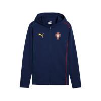 PUMA Portugal Casuals Survêtement Full-Zip 2025-2026 Bleu Foncé Jaune Rouge