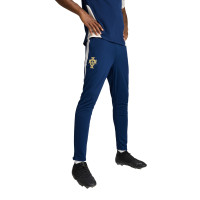 PUMA Portugal Pantalon d'Entraînement 2025-2026 Bleu Foncé Blanc Cassé Jaune