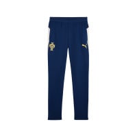 PUMA Portugal Pantalon d'Entraînement 2025-2026 Bleu Foncé Blanc Cassé Jaune