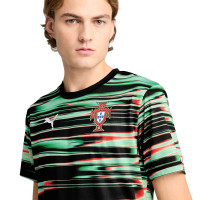 PUMA Portugal Pre-Match Trainingsshirt 2025-2026 Zwart Groen Rood Wit