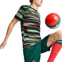 PUMA Portugal Pre-Match Trainingsshirt 2025-2026 Zwart Groen Rood Wit