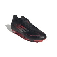 Chaussures de football adidas F50 Club sur gazon et gazon artificiel (MG) noir rouge argenté