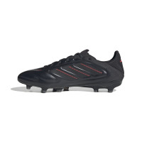 adidas Copa Pure III Pro Gras Voetbalschoenen (FG) Zwart Donkergrijs Rood