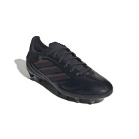 adidas Copa Pure III Pro Gras Voetbalschoenen (FG) Zwart Donkergrijs Rood