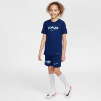 Nike Erling Haaland Academy 25 Maillot d'Entraînement Enfants Bleu Foncé Bleu Clair