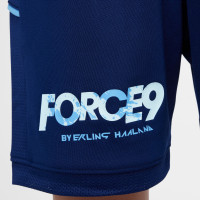 Nike Erling Haaland Academy 25 Short d'Entraînement Enfants Bleu Foncé Bleu Clair