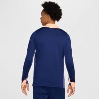 Nike Strike Haut d'Entraînement 1/4-Zip Bleu Foncé Orange