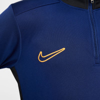 Nike Academy 25 Haut d'Entraînement 1/4-Zip Enfants Bleu Foncé Noir Orange